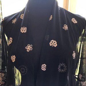 Black Sheer Sexy Blazer or Cover Up
